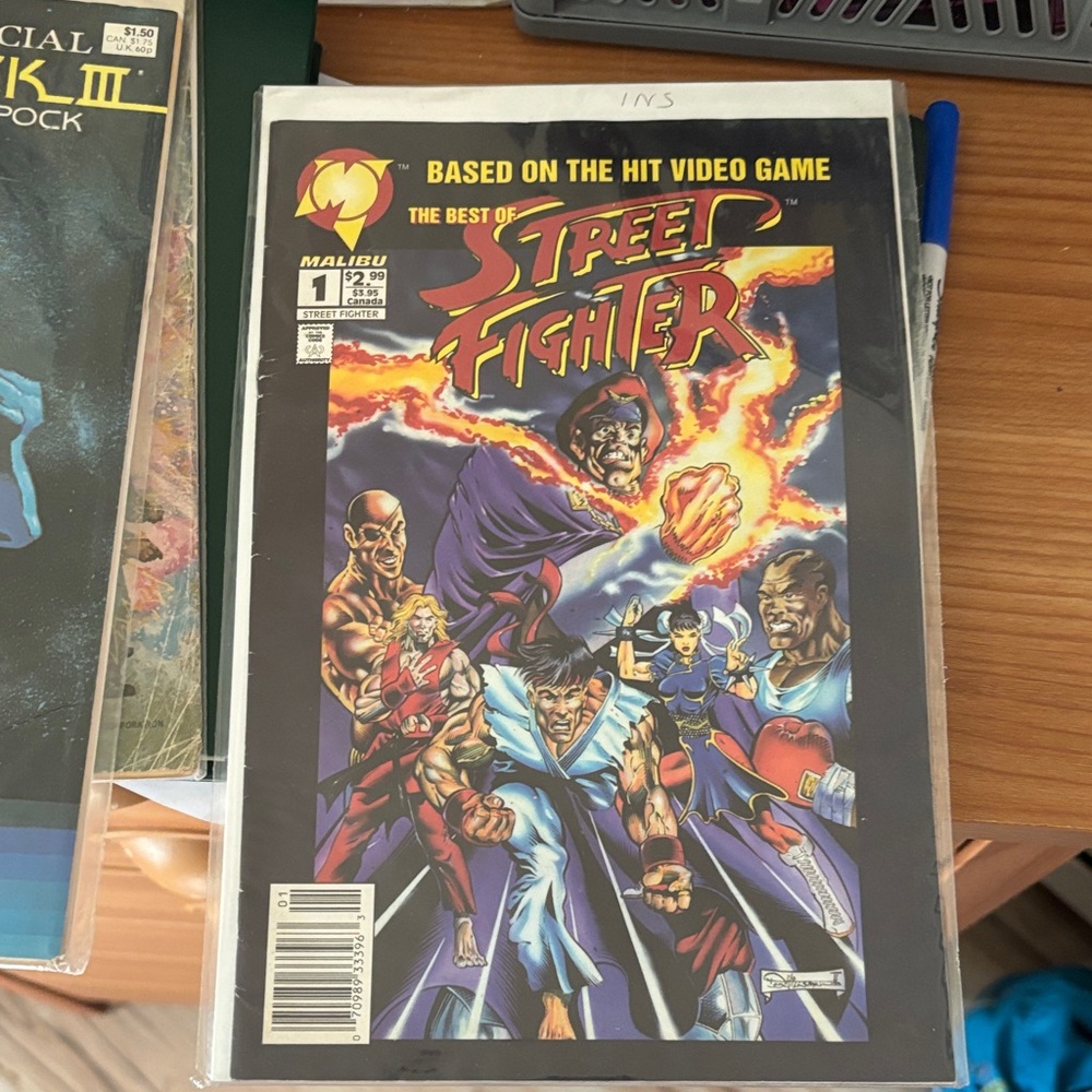 Malibu comics Street Fighter first issue ever Comic - issue 1! Rare! Mint!